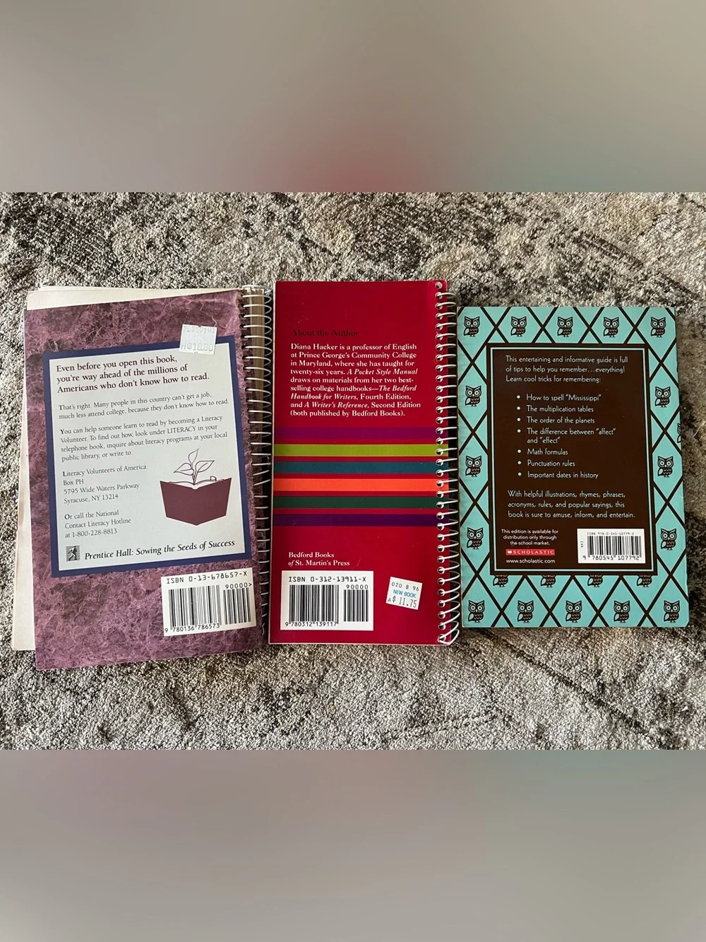 A lot of 3 books: For Grammar